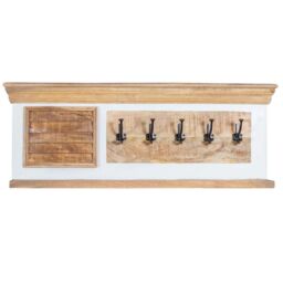 IH Design Curley Solid Mango Wood White Hanging Unit in Natural - thumbnail 2