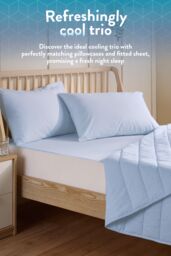 Slumberdown Cool Summer Temperature Regulating Coverless Duvet in Blue - Size: Double - thumbnail 5
