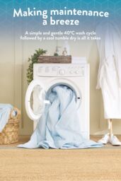 Slumberdown Cool Summer Temperature Regulating Coverless Duvet in Blue - Size: Double - thumbnail 6