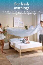 Slumberdown Cool Summer Temperature Regulating Coverless Duvet in Blue - Size: Double - thumbnail 4