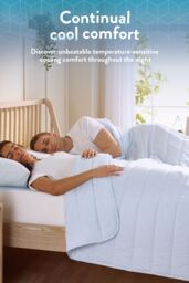 Slumberdown Cool Summer Temperature Regulating Coverless Duvet in Blue - Size: Double - thumbnail 2