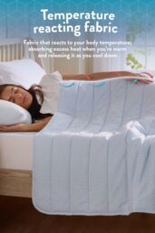 Slumberdown Cool Summer Temperature Regulating Coverless Duvet in Blue - Size: Double - thumbnail 3