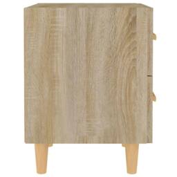Berkfield Home Bed Cabinets 2 pcs Sonoma Oak 40x35x47.5 cm in Light Tan - thumbnail 4