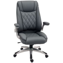 VINSETTO High Back Executive Office Chair Home Swivel Dark Grey - thumbnail 2