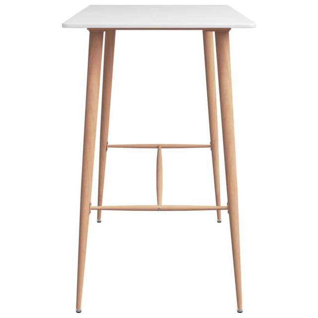 Berkfield Home Durable Bar Table White 120x60x105 cm - Size: 120 x 60 x 105 cm - image 1