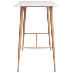 Berkfield Home Durable Bar Table White 120x60x105 cm - Size: 120 x 60 x 105 cm - thumbnail 1