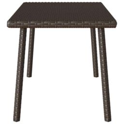 Berkfield Home Garden Coffee Table Rectangular Brown 80x40x37 cm Poly Rattan - Size: 80 x 40 x 37 cm - thumbnail 5