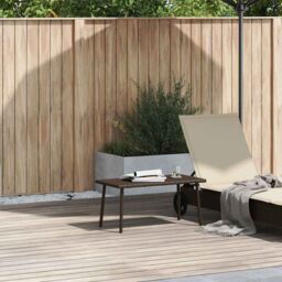 Berkfield Home Garden Coffee Table Rectangular Brown 80x40x37 cm Poly Rattan - Size: 80 x 40 x 37 cm - thumbnail 2