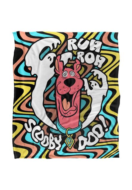 Warner Brothers Scooby Doo Officially Licensed Silky Touch Super Soft Throw Blanket 152 x 127 cm in White - image 1