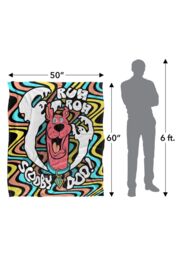 Warner Brothers Scooby Doo Officially Licensed Silky Touch Super Soft Throw Blanket 152 x 127 cm in White - thumbnail 5