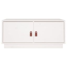 Berkfield Home Coffee Table White 80x50x35 cm Solid Wood Pine - Size: 80 x 50 x 35 cm - thumbnail 6