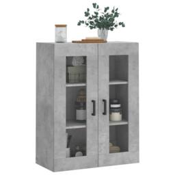 Berkfield Home Wall Mounted Cabinet Concrete Grey 69.5x34x90 cm - thumbnail 4
