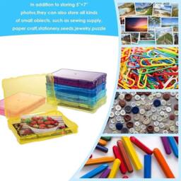 FLAVORA 5×7 - Multicoloured Picture Album Organizer Photo Storage Box - Size: 500mm - thumbnail 2