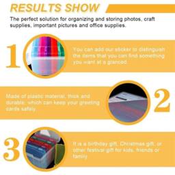 FLAVORA 5×7 - Multicoloured Picture Album Organizer Photo Storage Box - Size: 500mm - thumbnail 3