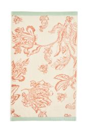 YVONNE ELLEN 'Signature Floral' Cotton Towel in Rose - Size: Bath Sheet - thumbnail 1
