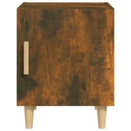 Berkfield Home Bedside Cabinets 2 pcs Smoked Oak Engineered Wood in Brown - thumbnail 4