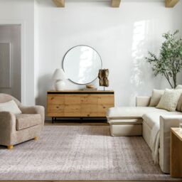 Livabliss Our Pnw Home Spokane-Vintage Beige Brown Blue Traditional Living Rug - Size: 118 cm x 170 cm - thumbnail 1