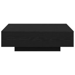 Berkfield Home Coffee Table Black Oak 100x100x31 cm Engineered Wood - Size: 100 x 100 x 31 cm - thumbnail 2