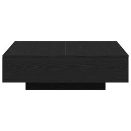 Berkfield Home Coffee Table Black Oak 100x100x31 cm Engineered Wood - Size: 100 x 100 x 31 cm - thumbnail 4