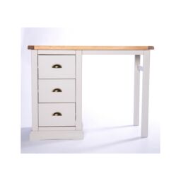 Cabinet Bits Loreo 3 Drawer Desk - Dressing Table Brass Cup Handle in Light Grey - thumbnail 2