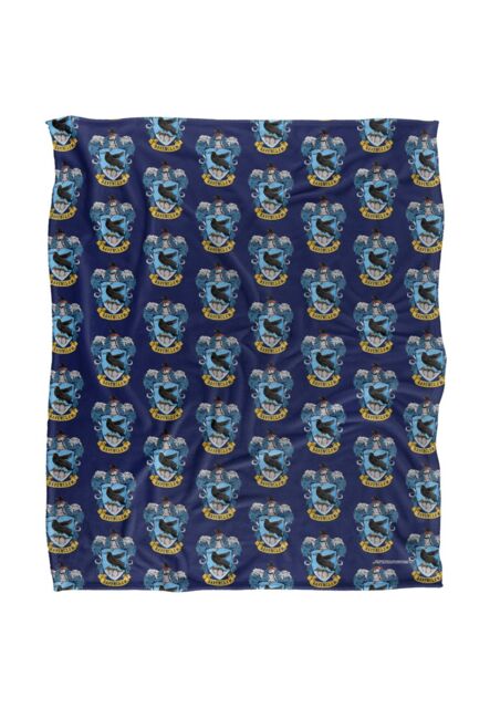 Harry Potter Ravenclaw Crest 2 Officially Licensed Silky Touch Super Soft Throw Blanket 152x127 cm in White - image 1
