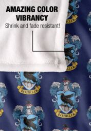 Harry Potter Ravenclaw Crest 2 Officially Licensed Silky Touch Super Soft Throw Blanket 152x127 cm in White - thumbnail 4