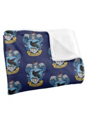 Harry Potter Ravenclaw Crest 2 Officially Licensed Silky Touch Super Soft Throw Blanket 152x127 cm in White - thumbnail 3
