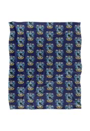 Harry Potter Ravenclaw Crest 2 Officially Licensed Silky Touch Super Soft Throw Blanket 152x127 cm in White - thumbnail 1