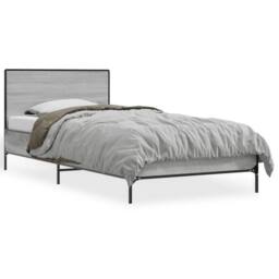 Berkfield Home Bed Frame without Mattress Grey Sonoma 90x200 cm - thumbnail 1