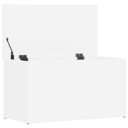 Berkfield Home Storage Chest White 84x42x46 cm Engineered Wood - Size: 84 x 42 x 46 cm - thumbnail 7
