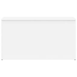 Berkfield Home Storage Chest White 84x42x46 cm Engineered Wood - Size: 84 x 42 x 46 cm - thumbnail 4