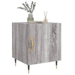 Berkfield Home Bedside Cabinets 2 pcs Grey Sonoma 40x40x50 cm Engineered Wood - Size: 40 x 40 x 50 cm - thumbnail 4