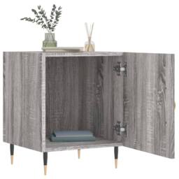 Berkfield Home Bedside Cabinets 2 pcs Grey Sonoma 40x40x50 cm Engineered Wood - Size: 40 x 40 x 50 cm - thumbnail 3