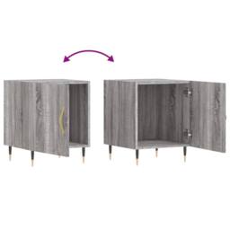 Berkfield Home Bedside Cabinets 2 pcs Grey Sonoma 40x40x50 cm Engineered Wood - Size: 40 x 40 x 50 cm - thumbnail 8