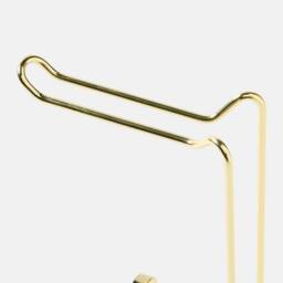 OHS Metal Freestanding Toilet Roll Holder Organiser Tissue Paper Storage in Gold - thumbnail 5