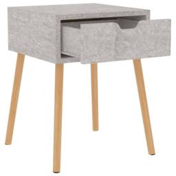 Berkfield Home Bedside Cabinets 2 pcs Concrete Grey 40x40x56 cm Engineered Wood - Size: 40 x 40 x 56 cm - thumbnail 6
