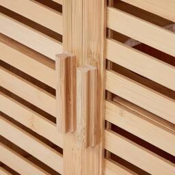 Wyld and Coco Bamboo Washbasin Cabinet Light Brown W60 x D30 x H60cm - Size: W600mm x H600mm - thumbnail 7