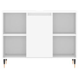 Berkfield Home Bathroom Cabinet White 80x33x60 cm Engineered Wood - Size: 80 x 33 x 60 cm - thumbnail 6