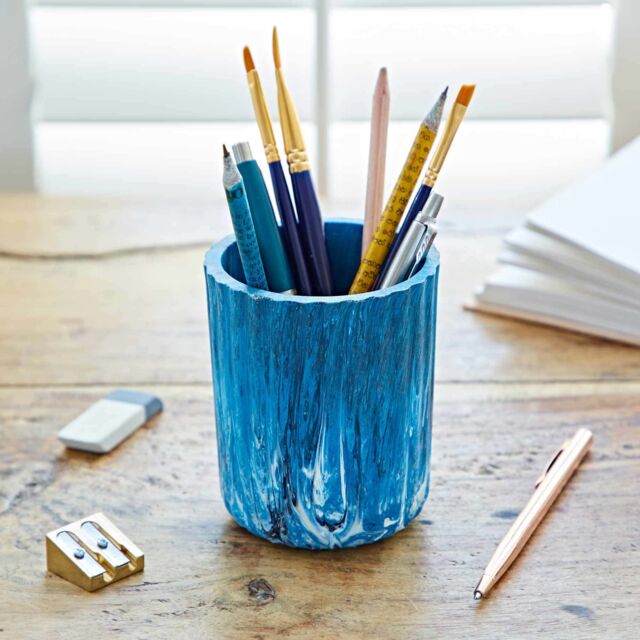 Paper High Repurposed Plastic Tumbler in Blue - image 1