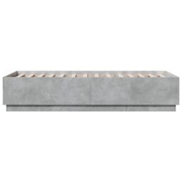 Berkfield Home Bed Frame without Mattress Concrete Grey 90x200 cm - thumbnail 5