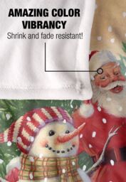 JQ Licensing Lc Santa & Snowmen Christmas Friends Silky Touch Super Soft Throw Blanket 152 X 127 cm in White - thumbnail 4