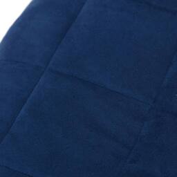 Berkfield Home Weighted Blanket Blue 200x200 cm 9 kg Fabric - thumbnail 4