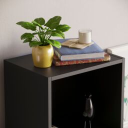 Home Discount Vida Designs Oxford 5 Tier Cube Bookcase Space-saving Storage in Black - thumbnail 4