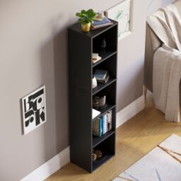 Home Discount Vida Designs Oxford 5 Tier Cube Bookcase Space-saving Storage in Black - thumbnail 3