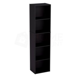 Home Discount Vida Designs Oxford 5 Tier Cube Bookcase Space-saving Storage in Black - thumbnail 6