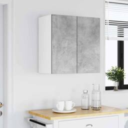 Berkfield Home Kitchen Wall Cabinet¬†Concrete Grey¬†60x31x60 cm Engineered Wood in Grey - Size: 60 x 31 x 60 cm - thumbnail 4