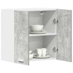 Berkfield Home Kitchen Wall Cabinet¬†Concrete Grey¬†60x31x60 cm Engineered Wood in Grey - Size: 60 x 31 x 60 cm - thumbnail 2