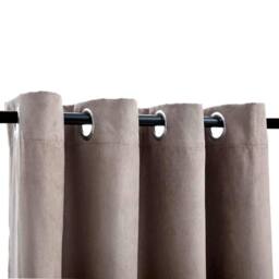 Berkfield Home Blackout Curtains with Metal Rings 2 pcs Taupe 140x225 cm - thumbnail 3