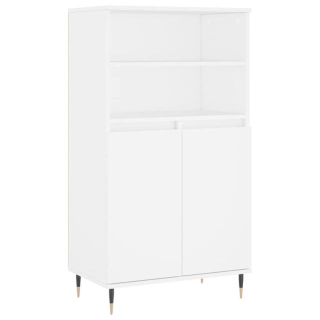Berkfield Home Highboard White 60x36x110 cm Engineered Wood - Size: 60 x 36 x 110 cm - image 1