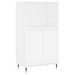 Berkfield Home Highboard White 60x36x110 cm Engineered Wood - Size: 60 x 36 x 110 cm - thumbnail 1